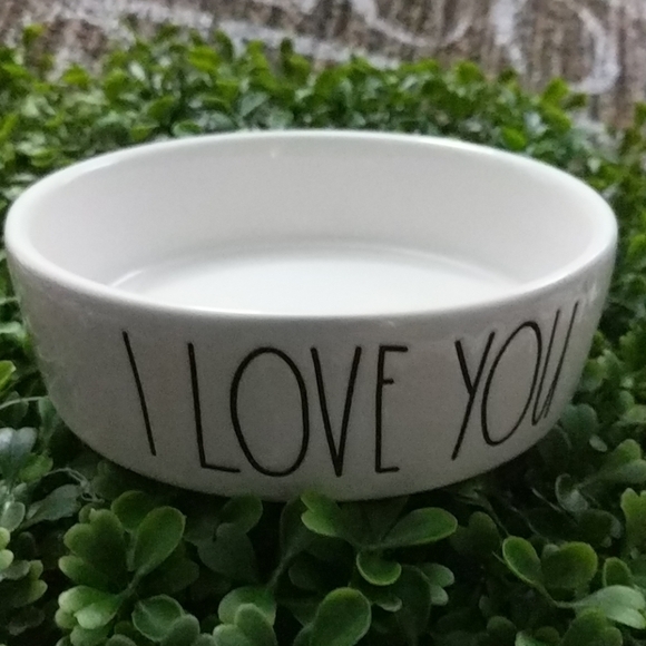 Rae Dunn Cat/ Dog Pet Small Bowl "I Love Y… - Picture 1 of 7